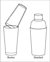 Assemblage des outils de base pour le barman