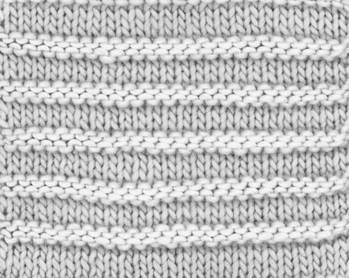 Comment tricoter des rayures texturées