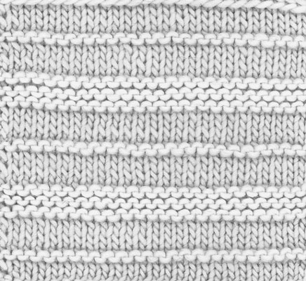 Comment tricoter des rayures texturées