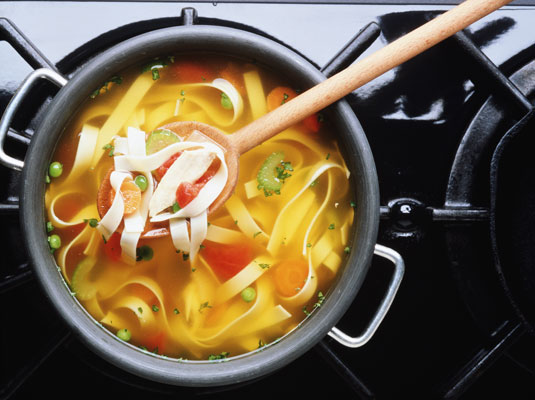 Soupe de nouilles au poulet