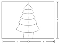 Comment faire une carte d'arbre de Noël pop-up