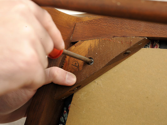 Rembourrage des chaises de salle à manger