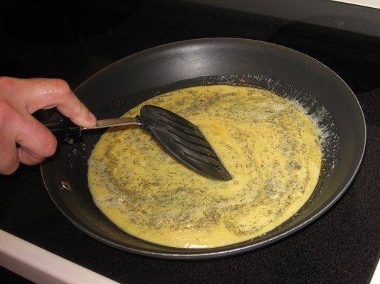 Plier une omelette