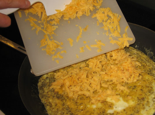 Plier une omelette