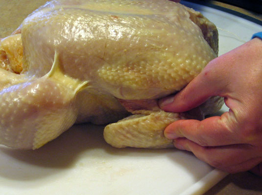 Attacher un poulet