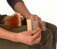 Comment préparer la fibre avec un mini-peigne