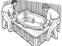 Comment installer une baignoire plate-forme