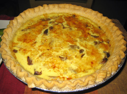 Quiche Savoureuse Traditionnelle Aux Champignons