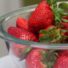 Fraises enrobées de chocolat à la manière de Keto