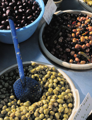 Les différents types d'olives