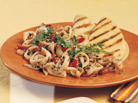 Sauté de calmars à l'ail