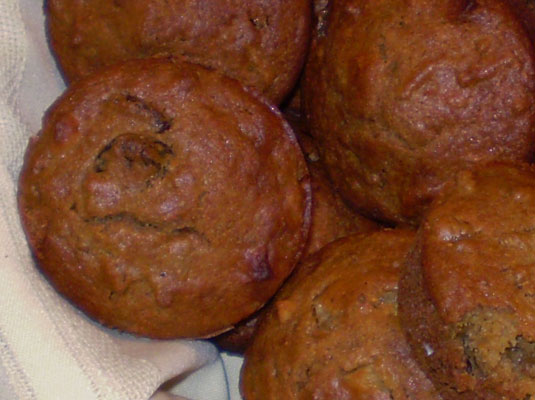 Muffins aux fruits et au son