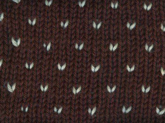 Comment tricoter un motif simple brin