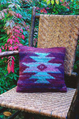 Comment tricoter un oreiller en intarsia