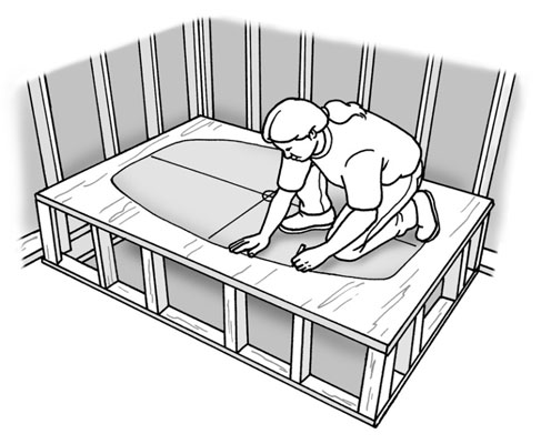 Comment construire une plate-forme pour une baignoire