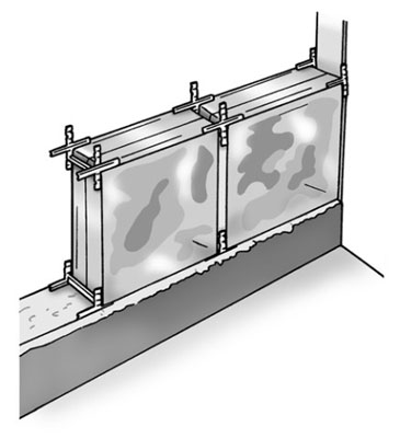 Comment installer un contour de douche en blocs de verre