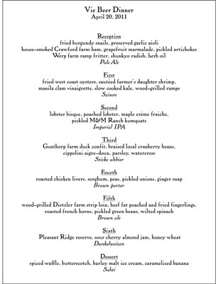 Associer bière et nourriture pour un dîner à la bière