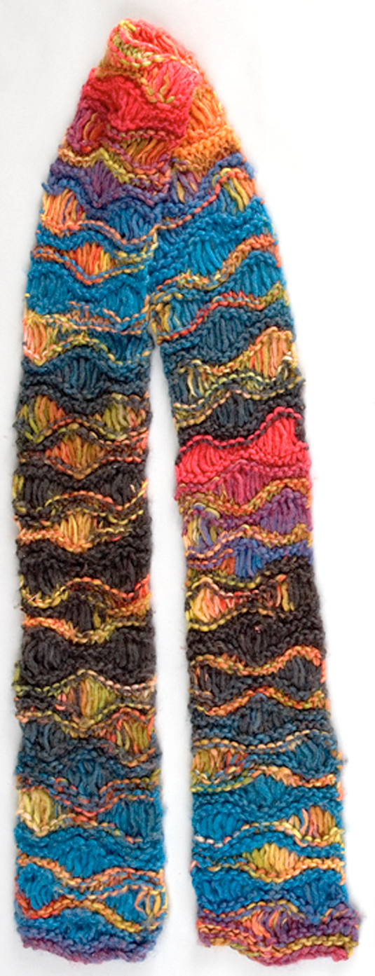 Comment tricoter une écharpe Seafoam-Stitch