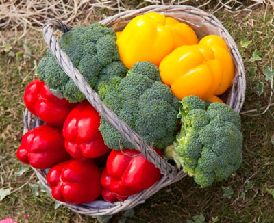 Brocoli aux poivrons rouges et oignons