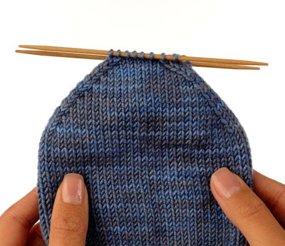 Comment tricoter un bout arrondi de base