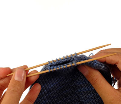 Comment tricoter un bout arrondi de base