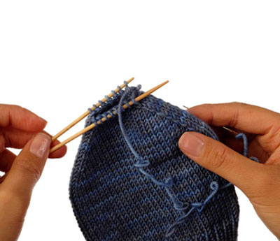 Comment tricoter un bout arrondi de base
