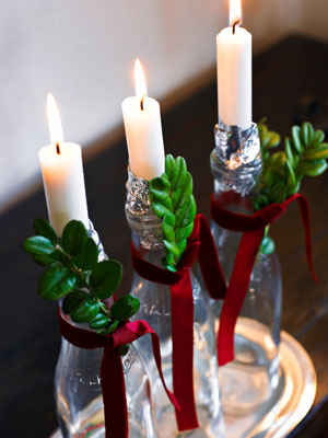 Comment faire des bougies coniques pour Noël