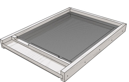 Statistiques vitales et liste des matériaux pour l'IPM Screened Bottom-Board