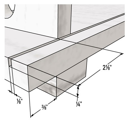 Liste de coupe pour une ruche d'observation à quatre cadres