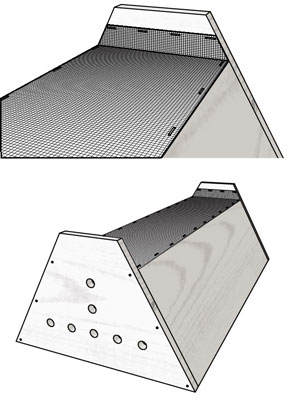 Liste de coupe pour une ruche à barre supérieure au Kenya