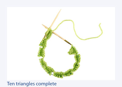 Les bases du tricot Entrelac