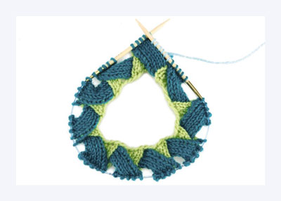 Les bases du tricot Entrelac