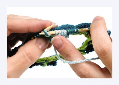 Les bases du tricot Entrelac