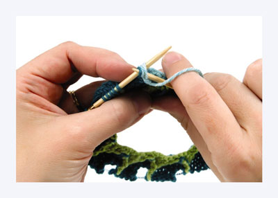 Les bases du tricot Entrelac