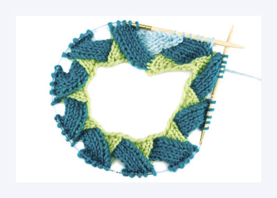 Les bases du tricot Entrelac