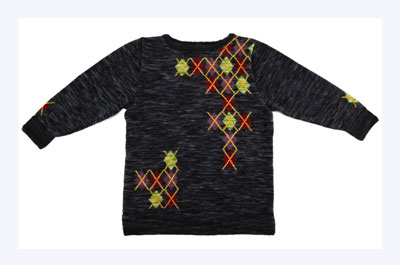 Comment tricoter un pull tunique pour fille en intarsia