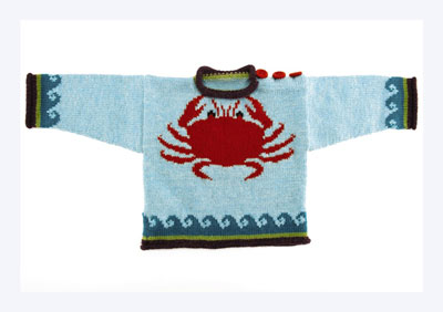Comment tricoter en intarsia un pull Crabby