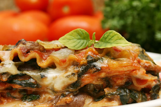 Recette de régime méditerranéen : Lasagne végétarienne