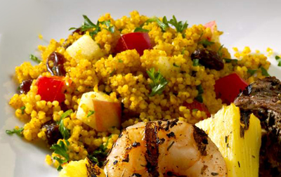 Recette de régime ventre plat : couscous au curry