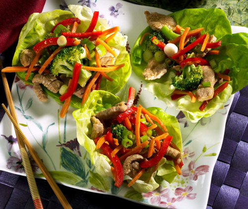 Porc et légumes mongols pour un régime à ventre plat