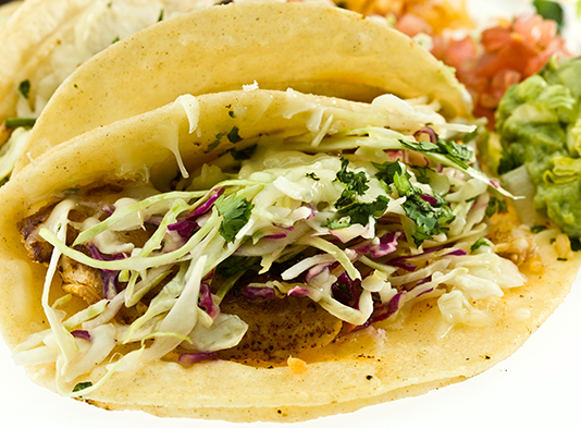Tacos au poisson à faible indice glycémique
