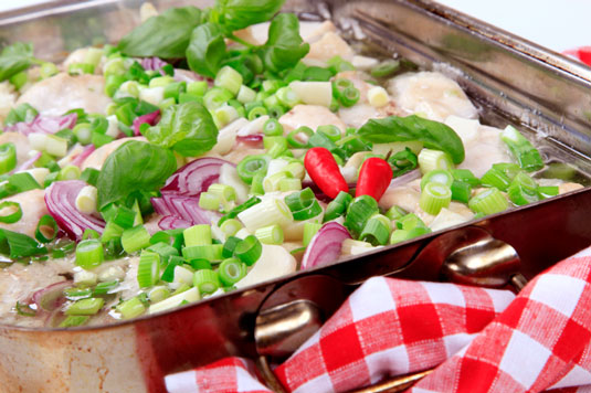 Recette de salade de poulet au four