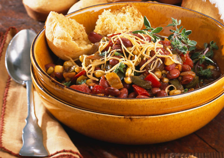 Recette de chili végétarien aux haricots