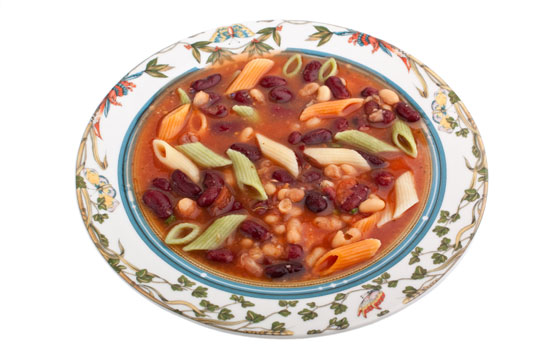 Soupe aux pâtes et aux haricots (Pasta e Fagioli)