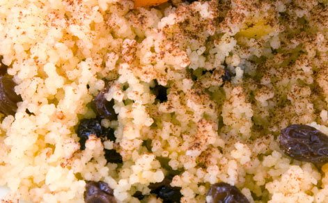 Recette de couscous épicé aux groseilles