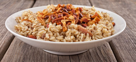 Recette de Riz Épicé aux Amandes