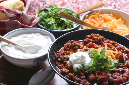Recette de chili au bœuf et aux haricots