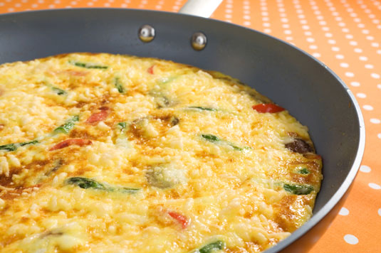 Recette d'omelette mélangée