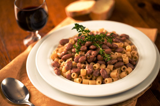 Recette de pâtes et fagioli