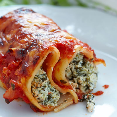 Comment faire des manicotti aux épinards et aux champignons